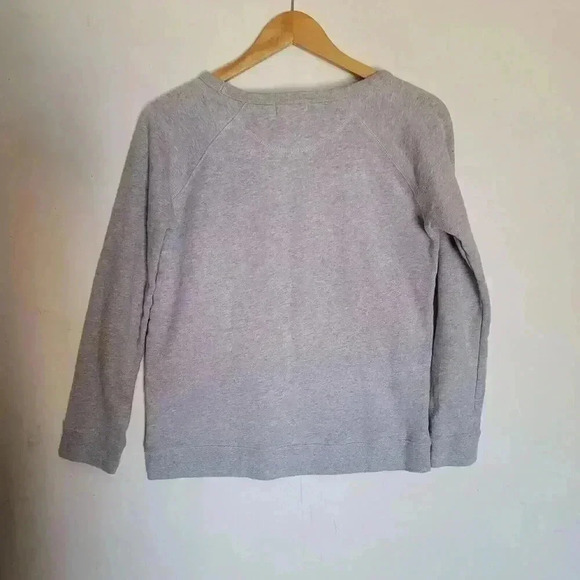 Maison Labiche L'aventure Grey Beaded Crew Neck Sweatshirt Size Medium - Picture 2 of 8